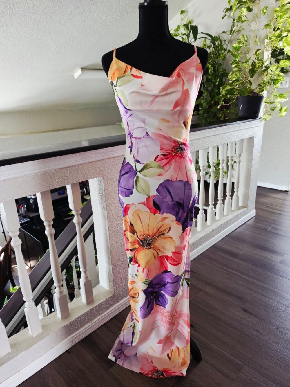 IRIS Maxi Dress With Floral print Size S NWOT